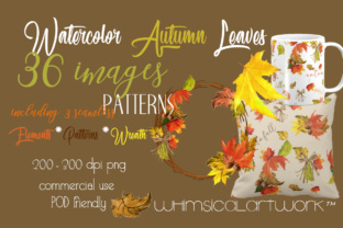Autumn Leaves Watercolor Collection: Editorial Illustrations for Modern Publishing