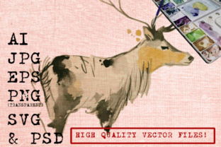 Deer Watercolor Illustrations: A Fresh Take on Editorial Design