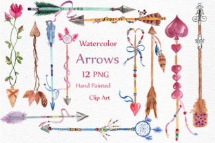 Watercolor Arrows Clipart for Real Crafting Projects
