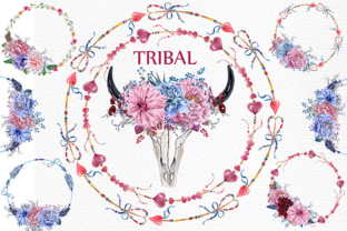 Watercolor Boho Clipart: A Versatile Graphic Design Asset for Creative Sellers