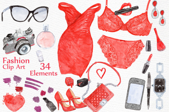 Watercolor Fashion Clipart for Branding: A Designer’s Perspective
