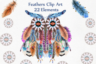 Watercolor Feathers Clipart: A Versatile Illustration for Creative Websites