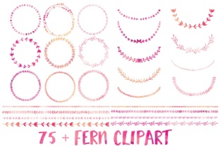 Watercolor Fern Clip Art: A Natural Fit for Creative Illustrations