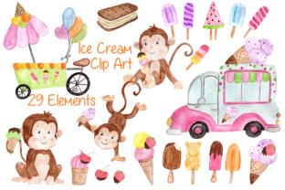 Watercolor Ice Cream Clipart Monkey Review
