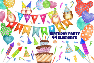 Watercolor Party Clipart Cute Owls Review