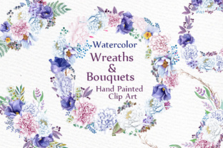 Watercolor Peony Wreath Clipart: A Versatile Illustration for Modern Branding