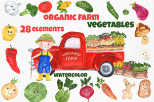 Watercolor Vegetables Clipart: A Designer’s Review of Kawaii Farm Illustrations