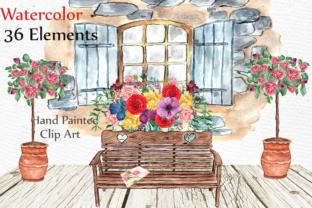 Watercolor Wedding Clipart for Local Business Branding