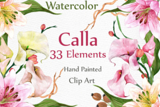 Watercolor Wedding Flowers Clipart for Editorial and Web Design