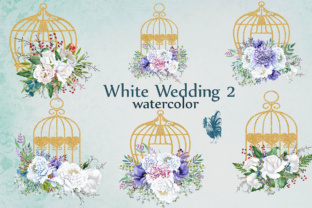 Watercolor White Flowers Clip Art: A Versatile Illustration for Wedding and Handmade Projects