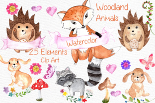 Watercolor Woodland Animals Clipart Review