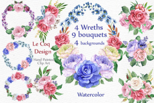 Watercolor Wreaths Clip Art: A Versatile Illustration for Handmade Projects