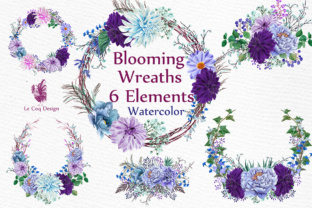 Watercolor Wreaths Clipart: A Versatile Illustration for Creative Designers